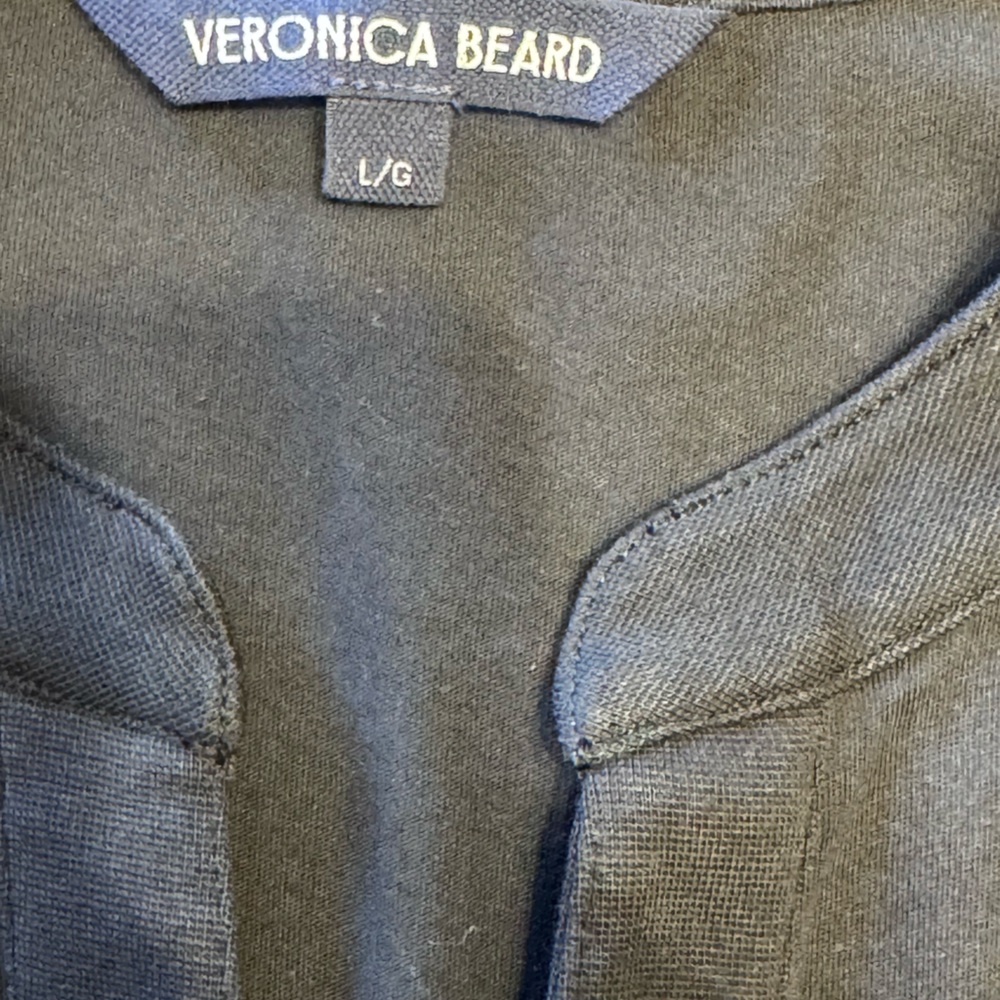 Veronica Beard Black Coralee Eyelet Puff Sleeve Top Size L - Picture 6 of 6